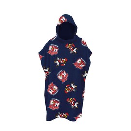 Sydney Roosters NRL Rugby League Kids Youth Hooded Beach Towel