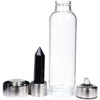SAOI Crystal Water Bottle - Black Obsidian Gemstone Infused Elixir
