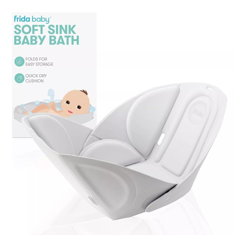 Frida Baby Soft Sink Baby Bath, Sink Bather/Seat for Baby,