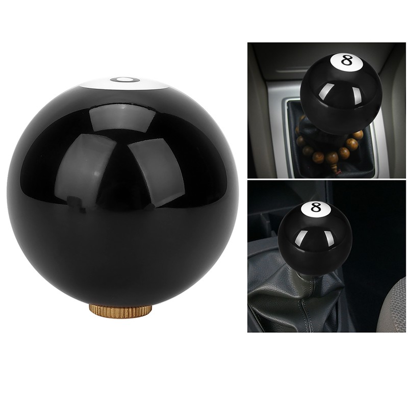 Universal Black 8 Billiard Ball Round Car Gear Shift Knob
