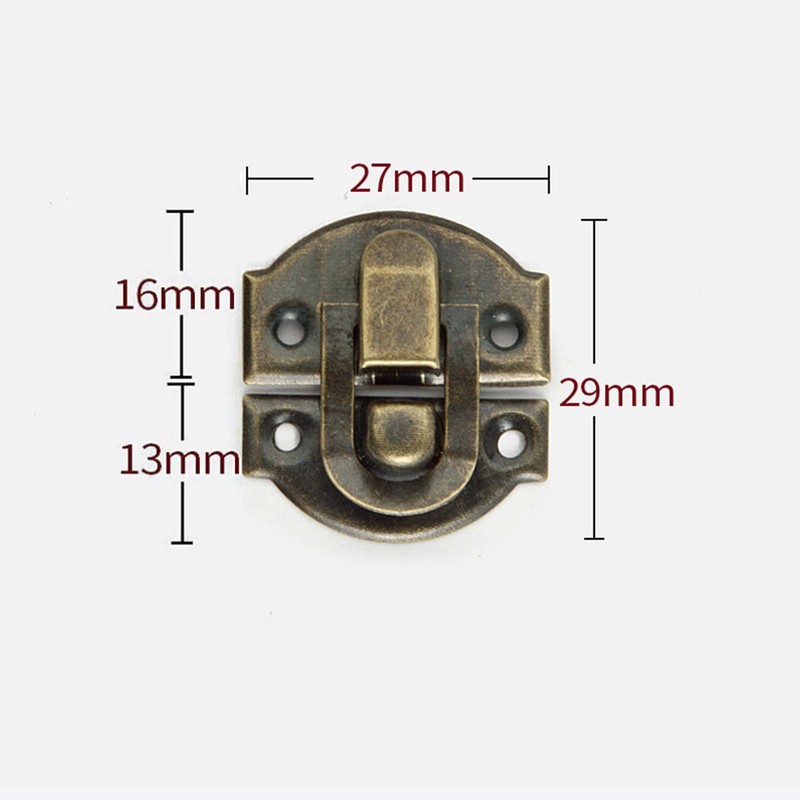 30PCS Iron Box Latch,Toggle Catch Latch Clasp,Antique Brass Decorative Hasp,Jewelry