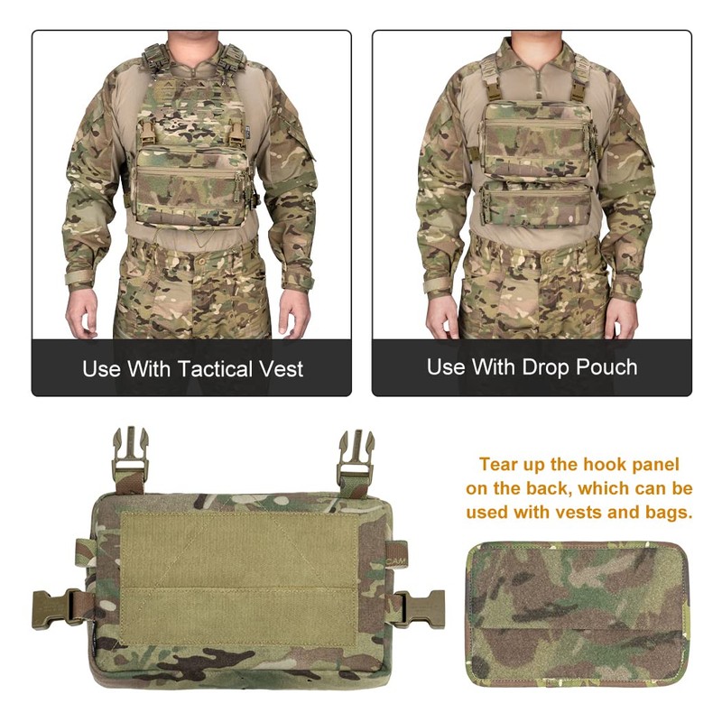 TOPTACPRO Tactical Chest Pack Recon Kit Bag Multi-Function Tool Pouch
