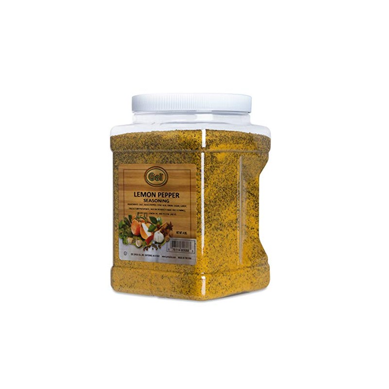 Gel Spice Lemon Pepper Seasoning 4 LB (64 OZ) Club