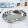 3Pcs Stainless Steel Kidney Tray, Graduated Metal Emesis Basin, Reusable