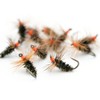 Peacock Hot Head FUTSU Kebari Flies - 12 Tenkara Flies