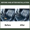 FZJDSD Black Driver Side Bottom Microfiber Leather Seat Cover Compatible