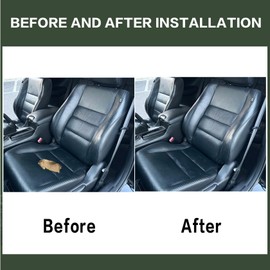 FZJDSD Black Driver Side Bottom Microfiber Leather Seat Cover Compatible with Honda Accord 2008 2009 2010 2011 2012