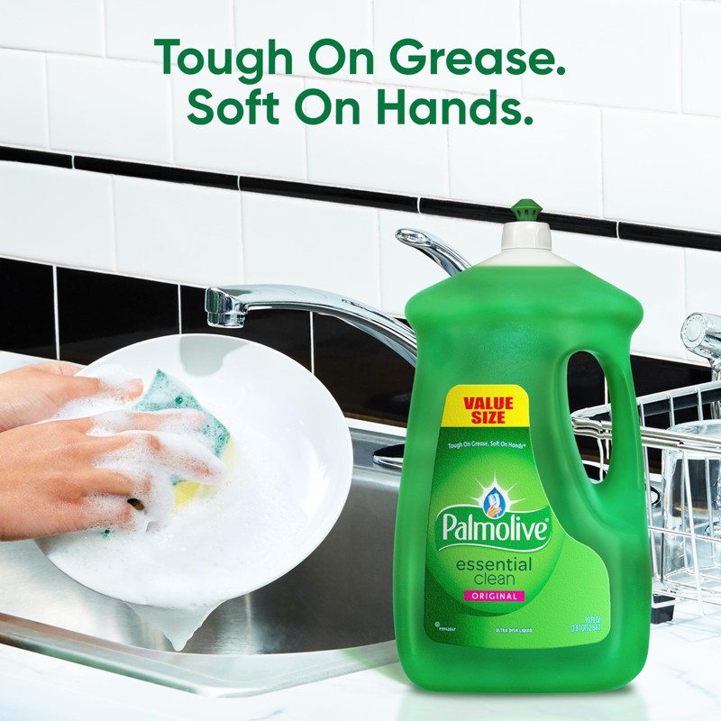 Palmolive Dishwashing Liquid Dish Soap Refill, Essential Clean, Original -