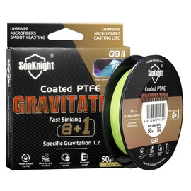 SeaKnight Gravity G9 9 Strands Braided Fishing Line Fast Sinking 150m/300m Multifilament PE Lines 8+1 Cored Wire Smooth Saltwater Long Casting Sea Fishing Carp Fishing