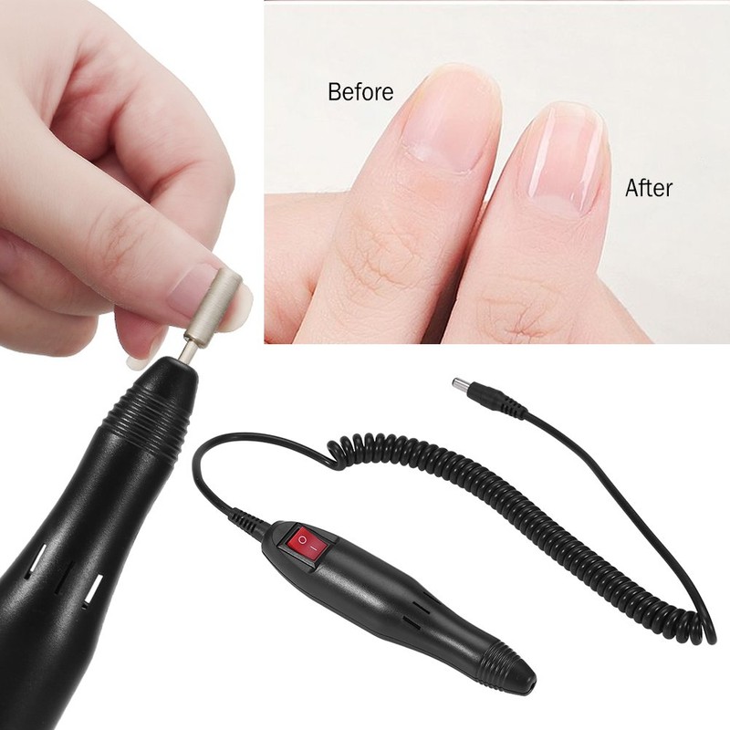 Nail Drill Handle, Electric Drilling Handpiece, Replacement Pen Nail Grinder,