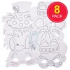 Baker Ross FN181 Alice in Wonderland Colour-in Masks - Pack