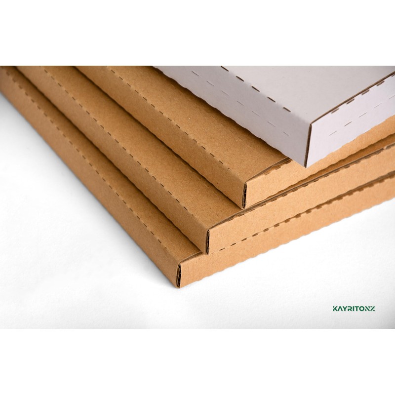 Kayritonz Vinyl Record Shipping Boxes, 12.8"L x 12.8"W x 1"D