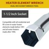 Qtcial Heavy-Duty RV Water Heater Element Wrench Socket, Dual Hex