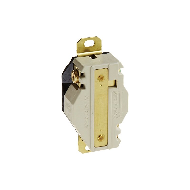 Locking Devices, Twist-Lock, Industrial, Flush Receptacle, 20A 250V AC, 2-Pole