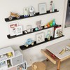 Axeman Floating Shelves for Wall Set of 3, Black Picture