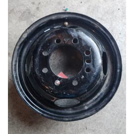 16" Steel Dual Wheel 8 Lug - 4.77" Center Hole diameter - BLACK