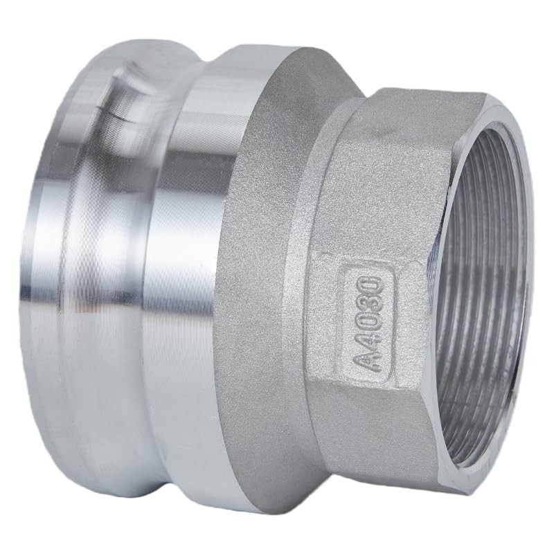 Aluminum Type AR Camlock Fitting, 4" Male Camlock x 3"