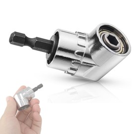 Right Angle Drill, Right Angle Bit Holder, Attachment for Right Angle Drill 105 Degree, Hex Shank for Power Tool, Attachment for Right Angle Screwdriver