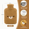 samply Hot Water Bottle with Cute Cover,2L Hot Water Bag