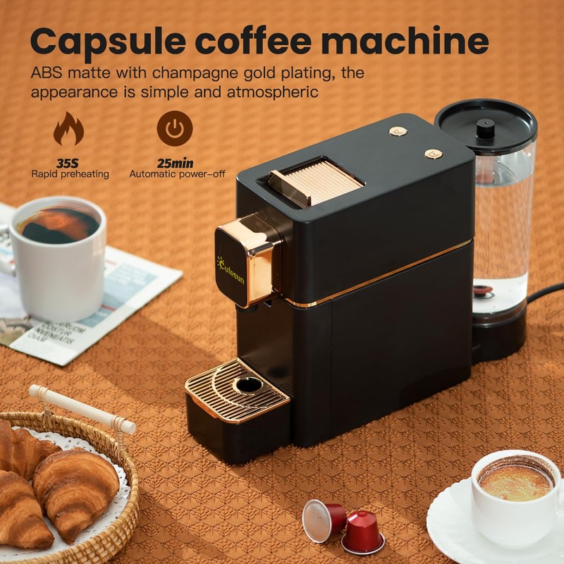 Mini Espresso Coffee Machine for Capsules Compatible with Nespresso OriginalL