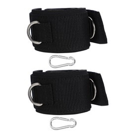 GRIRIW 2Pcs Fitness Thigh Straps Comfortable Nylon Exercise Bands for Leg Workouts Gym for Stretching and Curling Breathable Design for Enhanced Fitness Experience