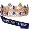 Ｎｏｏｎｈｏｒｓｅ Birthday King Sash Crown & Tiara for Men Birthday