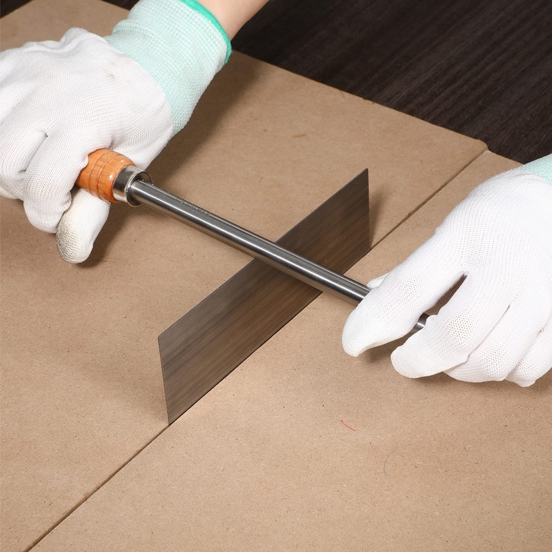 Therwen Scraper Burnisher and 6 Pcs Multi-Shaped Scraper Set Burnishing