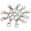 DIY Bag Keychain Ring - Silver Metal Clasp Clip Hook BL07952 100ea