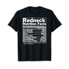 Redneck Nutrition Facts Funny T-Shirt T-Shirt