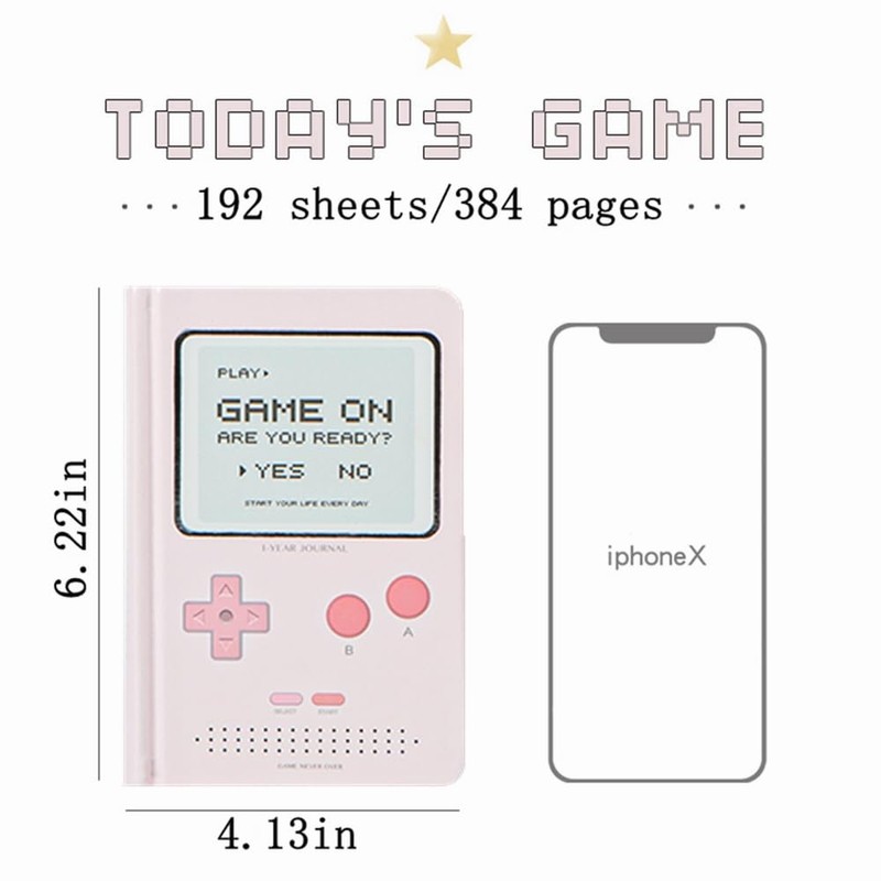 Undated Daily Planner 365 Days Note Game Design Pocket Organizer