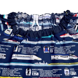 Smock N1138110 Boys Children's Kindergarten Nursery School Long Sleeve 39.4 - 43.3 inches (100 - 110 cm), Departure Super Express Colorful Candy Style