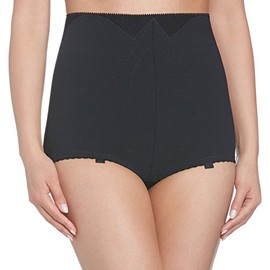 Playtex Women I Can't Believe It's a Girdle High Waisted Plain Shaping Control Knickers, Black,20 UK (90EU)