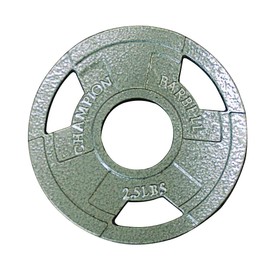 Champion Barbell Olympic Rubber Coated Grip Plate, 35-Pound