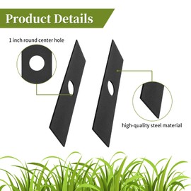 2 Pack 613223 Edger Blades Compatible with Stihl Ryobi Echo Craftsman Troy-Bilt Edgers 7-1/2" Replacement Blades for String Trimmer Edger Attachment, Replace 720237001, 791-613223B, 4133-713-4102