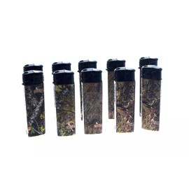 MOSSY OAK BRAND CAMO REFILLABLE LIGHTER - 10 count