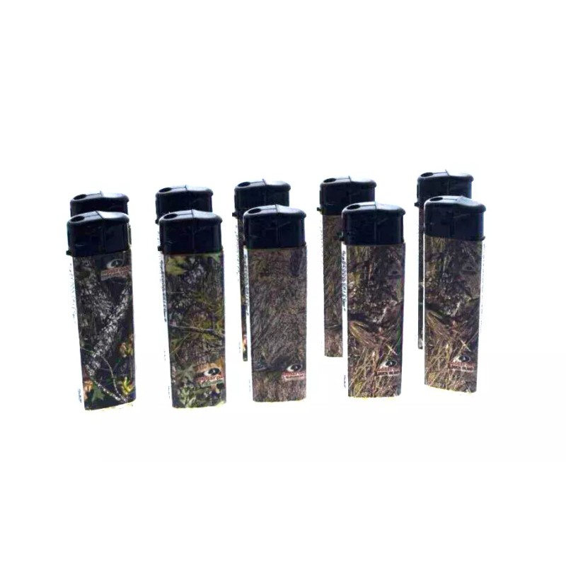MOSSY OAK BRAND CAMO REFILLABLE LIGHTER - 10 count