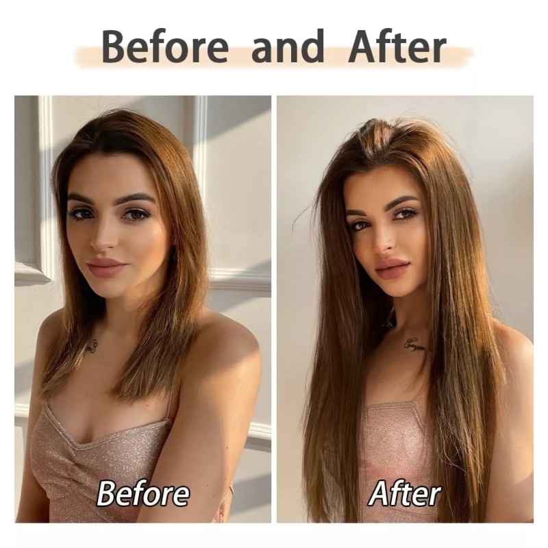 Felendy Extensiones De Cabello Con Clip, 7 Piezas, Cabeza Completa,