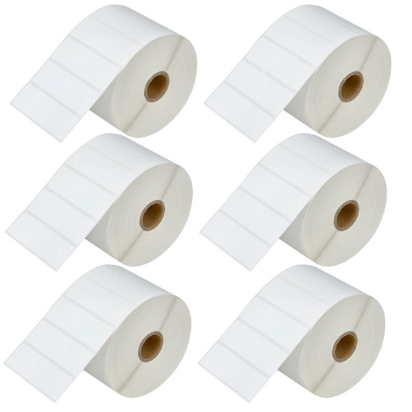 diveinprint 6 ROLL Address Name Perforated 2000 Label/Roll 3"X1" For