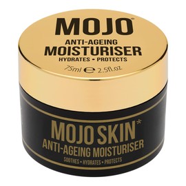 MOJO Skin Anti-Ageing Moisturiser with Hyaluronic Acid, Collagen & Jojoba Oil | Soothes, Hydrates and Protects to reduce fine lines and wrinkles | Luxury Scented | Men's Face Cream 75ml