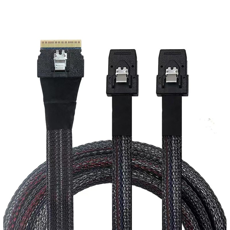 AoQhir Slim SAS SFF 8654 8i to Dual Mini SAS