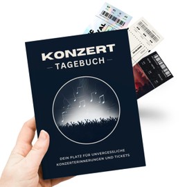 memoriecation memoriecation Konzert Tagebuch - Dein Konzert Journal für unvergessliche Konzerterinnerungen - Konzerttagebuch mit Platz für Konzertkarten, Konzert Buch Hardcover
