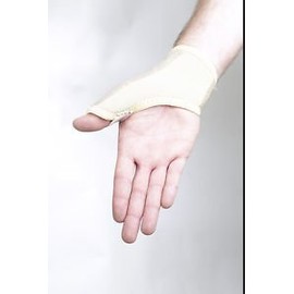 Body-Tec Medical Grade Thumb Splint/Support/Brace (Cream, Small 14-16.2cm)