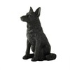 JFSM INC. 3.5" Black German Shepherd Dog Sitting Up Figurine