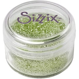 Sizzix 663875 - Glitter sottili biodegradabili, motivo: foglie verdi, per artigianato, biglietti, decorazioni e progetti fai da te, 12 g
