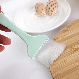 7.50" Length, Bristle 2" Width x 1.5" Height, Plastic Handle Pastry Brush with Nylon Bristles, Green