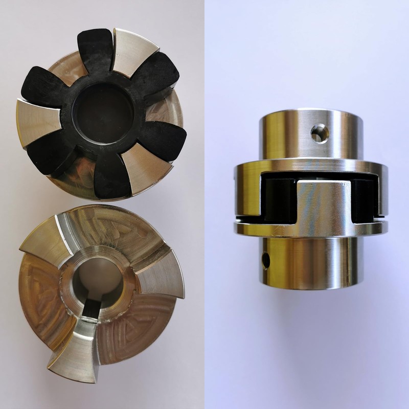 sourcing map 8pcs L75 Jaw Coupling Insert, Flexible Solid Type