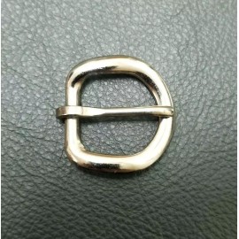 Unbranded 0.5" inch 15mm Cast Zinc Heel Bar D Steel Tone Finish Buckle