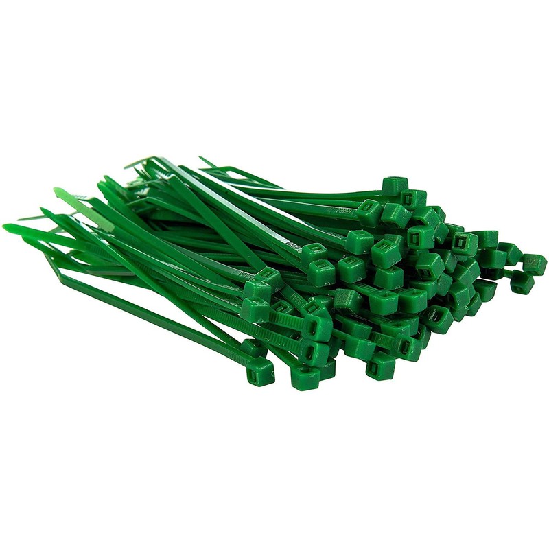 Nartel® 100 Pack of Green Cable Ties - Premium Tie