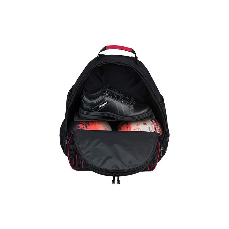 KR Strikeforce Royal Flush Deuce 2- Ball Bowling Backpack Black/Red