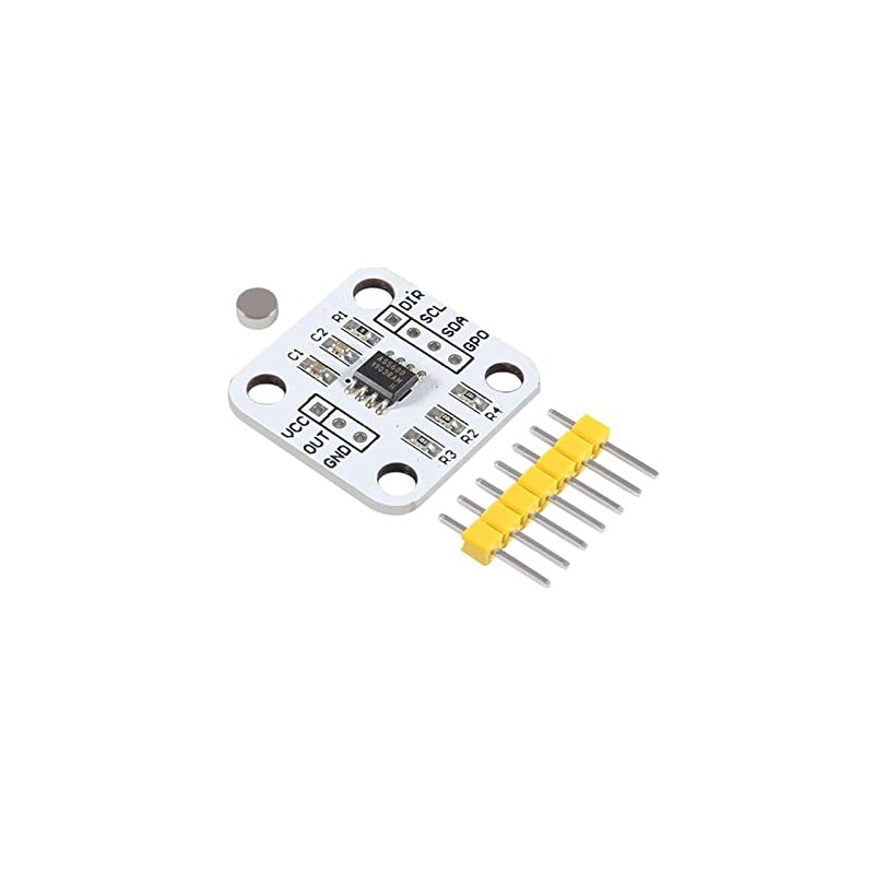 AEDIKO 4pcs AS5600 Magnetic Encoder Magnetic Induction Angle Measurement Sensor